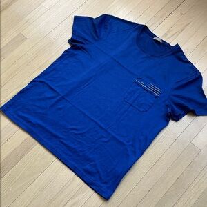 Dior (Designer) Royal Blue Mens Short Sleeve Tee { Fits like a Medium }